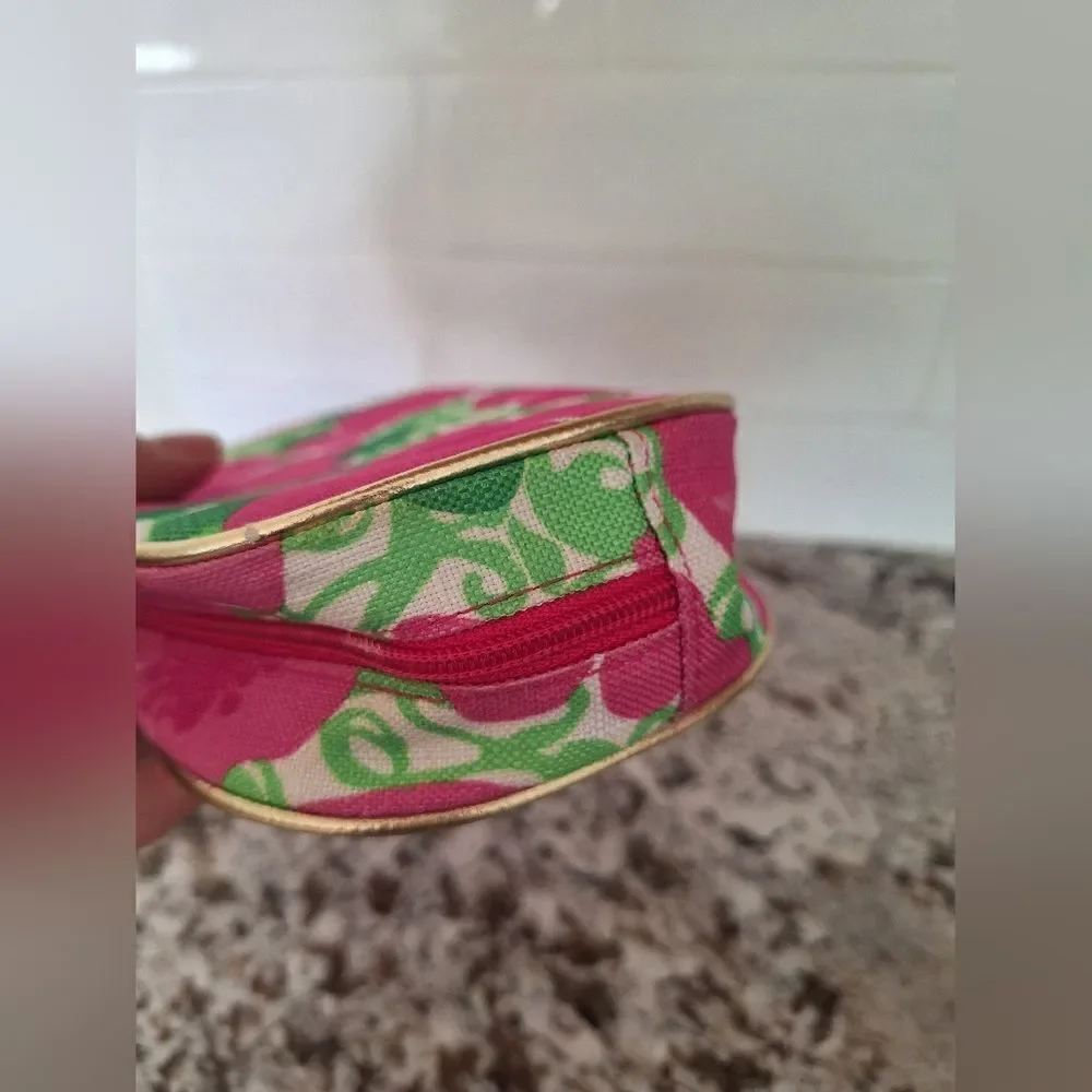 Estee Lauder Floral‎ Cosmetic Makeup Bag with Mirror By  Lilly Pulitzer Design